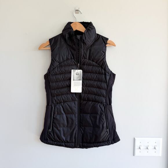 lululemon athletica Jackets & Blazers - Lululemon Down For A Run Vest II Zip Up Black 8 NWT